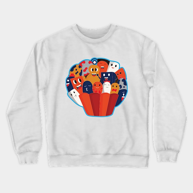 Doodle characters Crewneck Sweatshirt by Quenini